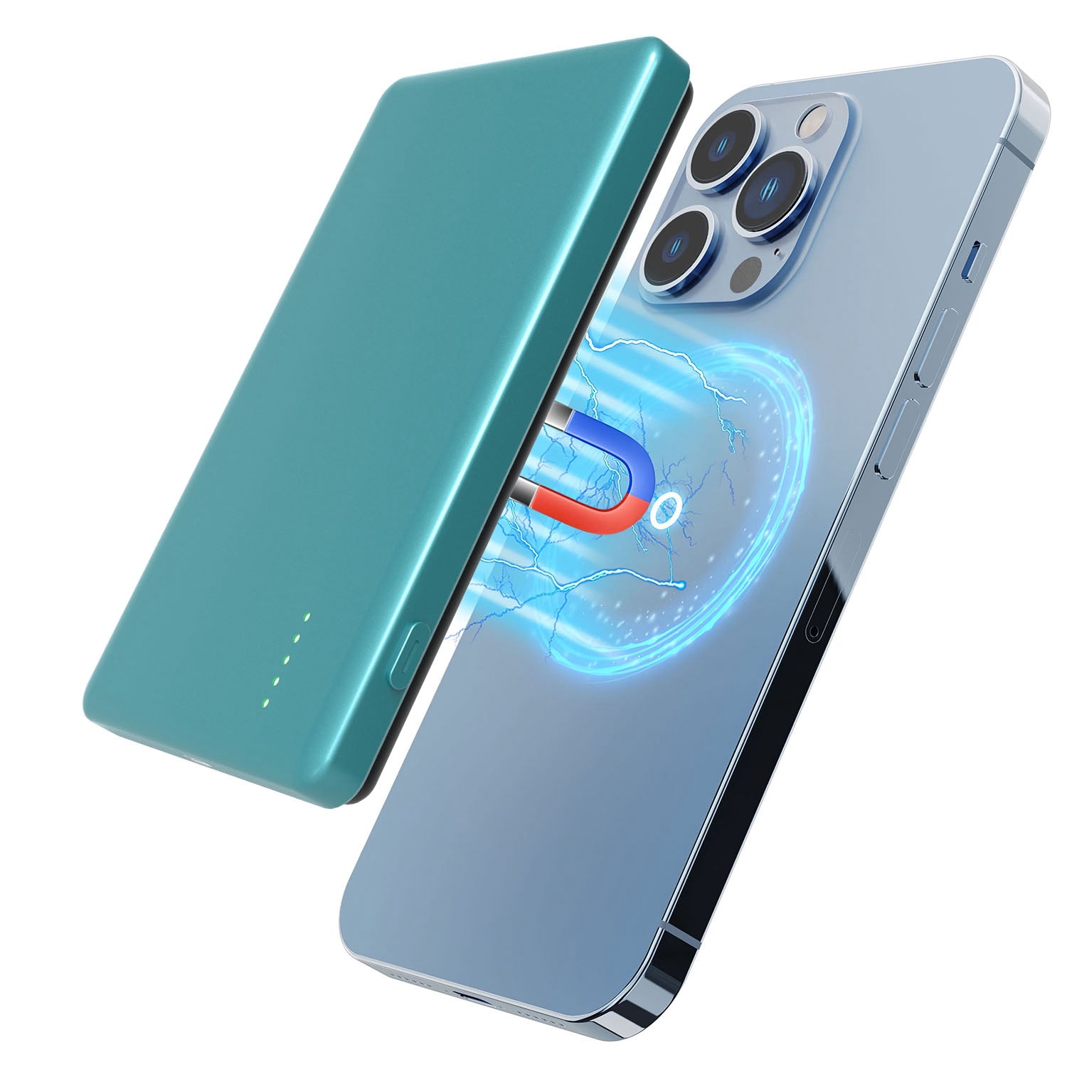 5000mAh Magnetic Wireless Power Bank – 20W Fast Charging, Slim Portable Charger