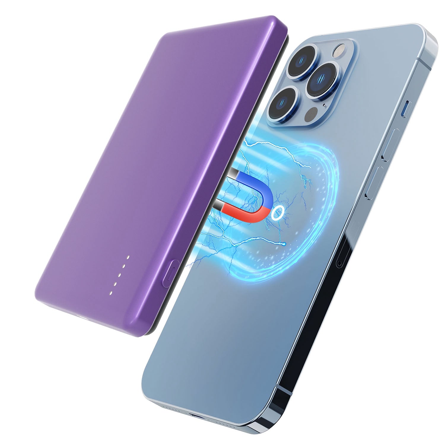 5000mAh Magnetic Wireless Power Bank – 20W Fast Charging, Slim Portable Charger