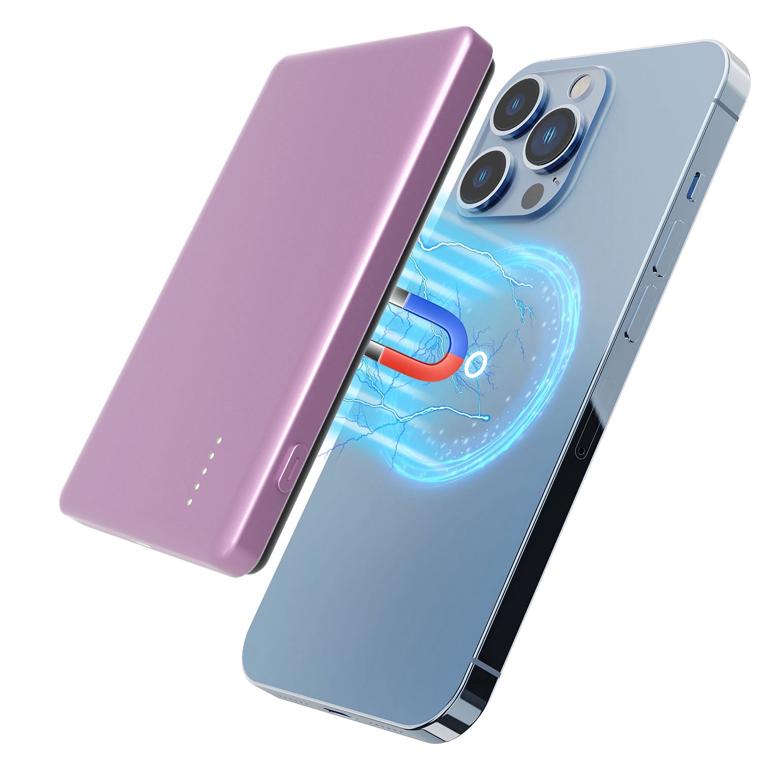 5000mAh Magnetic Wireless Power Bank – 20W Fast Charging, Slim Portable Charger