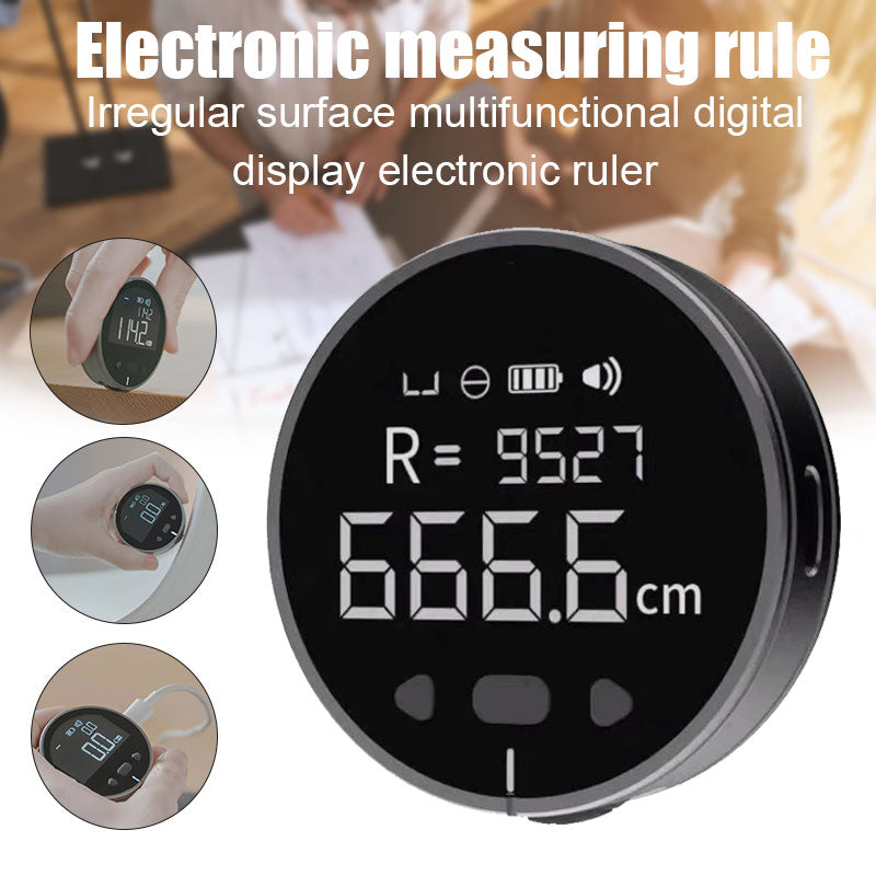 Electronic Digital Measuring Tape LCD Screen – High Precision Distance Ruler Tool