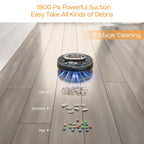 Smart Robot Vacuum Cleaner – Ultra-Slim 1800Pa Strong Suction with App Control & Auto Charging