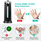 Automatic Touchless Soap Dispenser – 400ml Sensor Liquid Soap Pump with Adjustable Dispense