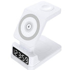 MagStation Pro – 3-in-1 Magnetic 15W Wireless Charging Station with Clock