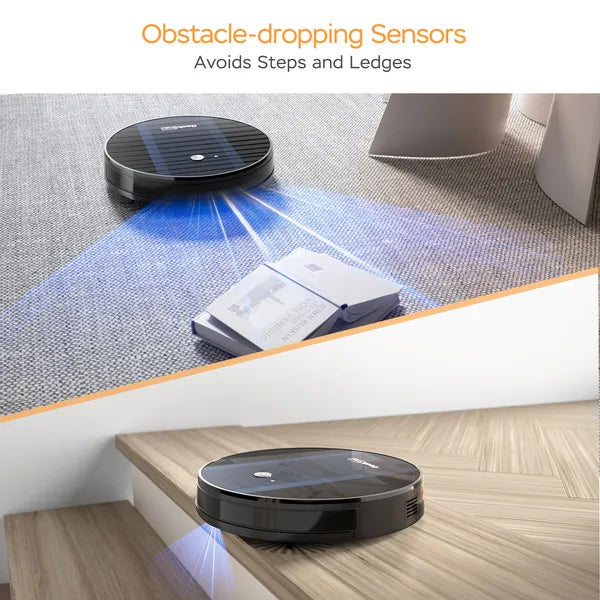 Smart Robot Vacuum Cleaner – Ultra-Slim 1800Pa Strong Suction with App Control & Auto Charging