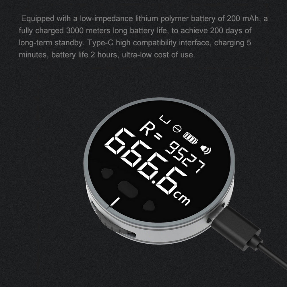 Electronic Digital Measuring Tape LCD Screen – High Precision Distance Ruler Tool